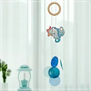 여름바다 자개모빌만들기 썬캐쳐 자연재료 맑은소리 5개 꾸미기세트 간편 선물용