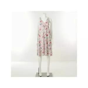 [하프클럽/솔브]비너스(정상) 플라워 쉬폰 플레어 스커트 여성 풀슬립 VFS5024_SP_C