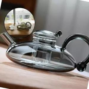 글로 내열유리 차포트 600ml 투명블랙 차내리는주전자