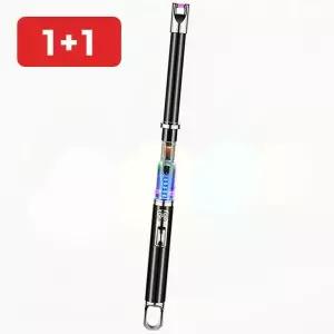 토치라이터 충전식 투명 다용도 불꽃 캠핑 라이터봉