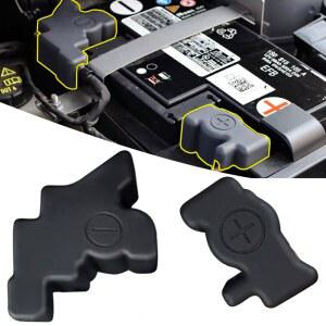 1개 배터리 양극/음극 단자 트레이 보호 커버 트림 자동차 액세서리 폭스바겐 VW 골프 8 A3/A3L -2022용