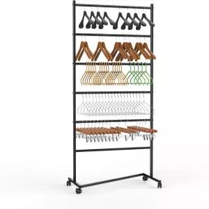 DRKS베스토 6티어 Z트럭 의류 행거 보관 시스템 표준 스커트 및 팬티 행거의 효율적인 정리 쇼핑몰 부티크