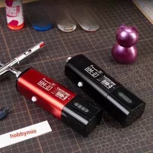 휴대용 충전식 에어 펌프 압력 감지 콤프 경량 에어브러시 스프레이 컴프레셔 무선