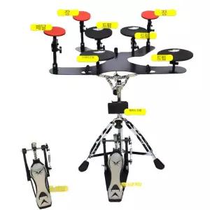 연습용 세트 저소음 페달 연습실 방음 가정용 초보용