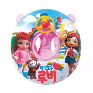 꾹상점1  보행기 레인보우 루비 튜브핑크 핸들