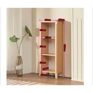 로이테리 (착불) 책장 에덴하우스UI 높은 490x1200 3단