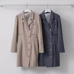 [하프클럽/셀러허브_여성트랜드패션]여성 하객룩 결혼식 버튼 백브이 미니