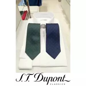[갤러리아] 듀퐁타이 26년 봄여름  도트패턴 슬림 넥타이 2종 택1(TE6SM61KA024TNY외)