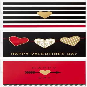 홀마크 미니 발렌타인 데이 카드 모음 봉투가 있는 18장(포일 하트) 갤런타인 팩