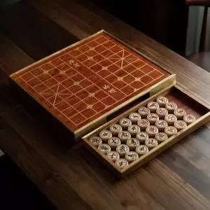 원목 장기판 휴대용 우드 세트 고급 접이식 서랍보관 바둑판 선물 취미