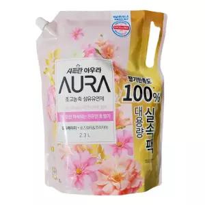 샤프란 아우라 윌유메리미 2.3L 리필 대용량 향기좋은 섬유유연제