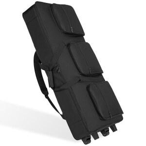 61 노트 키보드 액세서리용 휠과 조절 가능한 스트랩이 있는 61 전동 피아노 키보드 긱백 출시