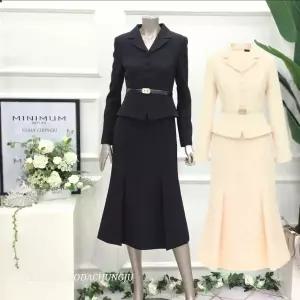 [미니멈]MD 페플럼 머메이드 원피스 MD MZAAWO1160BK