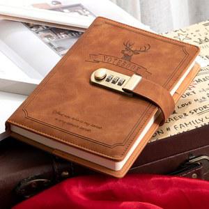 빈티지 비밀번호 다이어리 대학생 창의 문예 노트 노트북 맞춤 제작