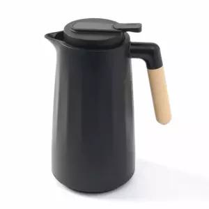 블랙 1L 온도표시 유리 보온보냉주전자 보온보냉포트 카페물통 테이블팟 카페물주전자