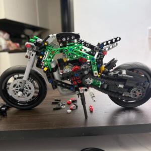 바이크 오토바이 프라모델가와사키 닌자 H2R 오토바이 블록 램프 세트 장난감 친구들 선물