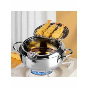 가정용 가 다용도튀김냄비 튀김솥 원 원 기름솥 미니 튀김냄비 쿠커베네 야채 20cm