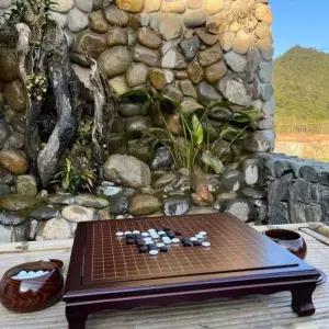 고급 오목판 바둑판 나무 알까기판 세트 테이블 오목