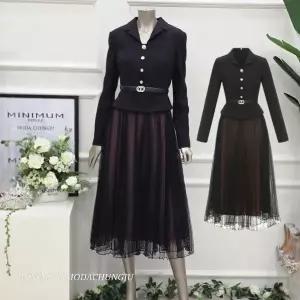 [미니멈]MD 페플럼 투피스스타일 원피스 MD MZAAWO2190BK1