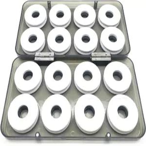 LDEXIN 16개 낚싯줄 스풀 케이스 홀더 플라이 낚시 및 리깅 폼 스펀지 정리함 스넬 리더 리그용 보관