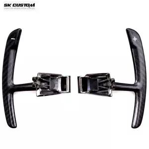 패들쉬프트연장킷 핸들튜닝용품 SK 커스텀 포르쉐 718 911 파나메라 마칸 카이엔 탄소 섬유 스티어링 휠 패