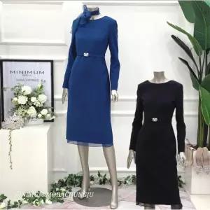 [미니멈]MD 스카프 슬림 원피스 MD MMZAAWO1210BK1