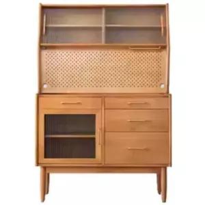 일본식 홈카페 수납장 캐비닛 원목 찬장 그릇장식장
