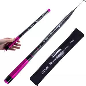 고투레//텔레스코픽 텐카라 낚싯대 키트//초경량 여행용 휴대용 접이식 베이스 크래피 로드 카본 파이버