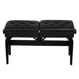 그랜드 연주회용 벤치 블랙 음악 엔틱 호두 더블 피아노의자