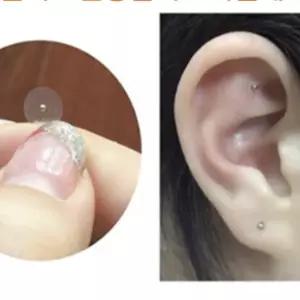 귀 지압 패치 투명 귀침 혈자리 이혈 이어 테라피 스티커 붓기 순환템 100매