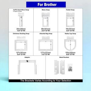 브라더 VR PRS100 PR1X PR620 PR670E PR680W 6in1 마그네틱 자수 프레임 키트