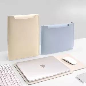 가죽 노트북 파우치 슬리브 케이스 방수 태블릿 휴대용 보관 저장