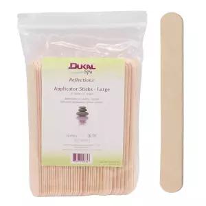 듀칼 대형 나무 왁스 스틱 - 왁싱용 체모 제거 도포기 3？4 x 6 (100팩)