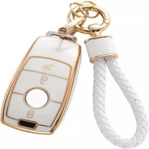 메르세데스 벤츠 키포브 커버용 루아비반 E-클래스 S-클래스 C-클래스 AMG와 호환되는 소프트 TPU 키