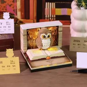 3D 입체달력 2026 부엉이 무드등 조명 뜯는 신비한 LED 정교한 한장씩