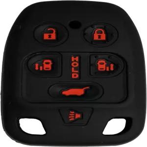 혼다 오디세이용 키포브 커버 2011년 6가지 버튼 실리콘 리모컨 케이스 프로텍터 장착 2012년 35118TK8A30