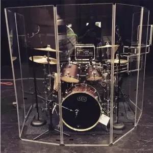 드럼 방음스크린 투명 아크릴 흡음재 실드 부스 연습실 방음벽 폴딩