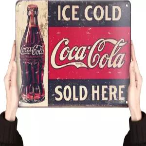 클로린세 코카콜라 사인 메탈 레트로 빈티지 바 쿨 씽즈 샵 룸 데코 재미있는 남자 동굴 벽 틴 홈 하우스