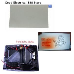 (GE)1pcs 편광 필름 열 절연 유리 4인치 LCD 미니 소형 호환 Led 프로젝터 수리용 UC40 Rigal용