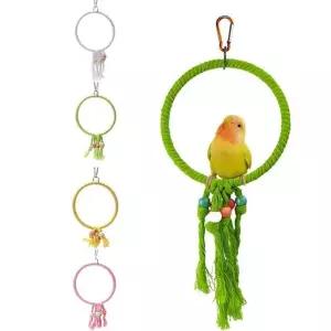 앵무새 그네 장난감 링 횟대 새장난감 SCI1+3fnF