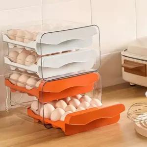 냉장고 계란 정리대 32구 계란 수납함 보관 쌓는 주방용 냉장고 계란 정리대