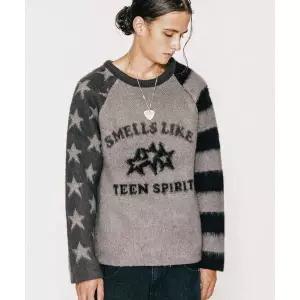 바스틱 아메리칸 브러쉬 니트_차콜 / 블랙 1954109