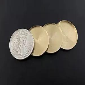 SUMAG 포 인 원 워킹 리버티 하프 달러 세트 매직 트릭 코인 마술사 액세서리를 위한 사라짐 등장 환상