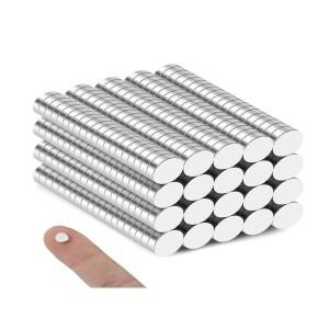 50/100/200개 미니 소형 호환 원형 자석 6x2mm 소형 DIY 냉장고 화이트보드 추가 및 홈 오피스 정리용