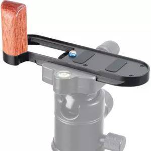 라이카 X1 X2 카메라용 JLWIN 나무 L자형 손잡이 그립 아르카-스위스용 내장 퀵 릴리스 베이스플레이트