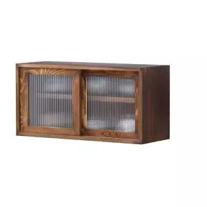 빈티지 그릇장 컵보드 카페장 찻장 미니 미닫이 원목 체크 엔틱 커피장 진열대 보관대 수납