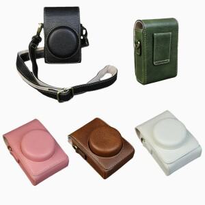 소니호환 ZV1 RX100 II IV V VI 캐논 호환 파워샷 SX710 HS G9X 리코 GR 카메라용 PU 케이스 커버 가방