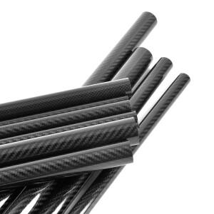 탄소 섬유 튜브 3K 능직 광택 길이 500mm 직경 ~ 32mm 전체 파이프 RC 모델 비행기 자동차  DIY 사용 2 개