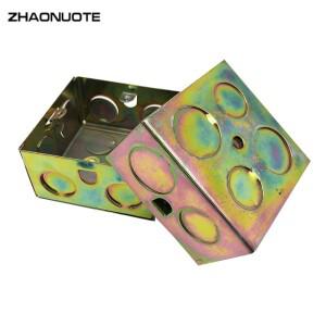 86 숨겨진 바닥 상자 75x75x40mm 메탈 철 와이어 정션 박스 프로젝트 케이스