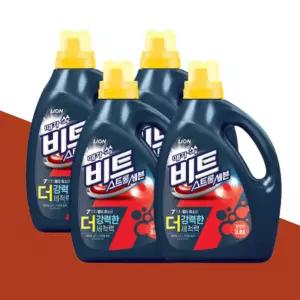 비트 스트롱세븐 액체세제 일반용 3L 4개 대용량 강력세척 빨래 세탁세제